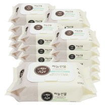 (에스피유통) 하늘선물 물티슈 캡형 100매x20팩 유아물티슈