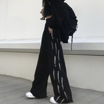 하라주쿠 스타일 하이 웨이스트 스트리트 댄서바지 트레이님 캐주얼 팬츠 힙합댄스 팬츠