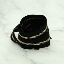 가죽공예 - 금속 지퍼 쇠지퍼 자크 zipper 3호 5호 골드 니켈 *50cm 단위* 연결판매, 5호 니켈, White 121