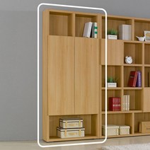 아카시아 로만 문달린 도어형 높은책장 과외방 데코 장식장 깔끔 책수납장 책정리 오피스텔