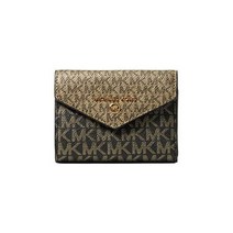 정품 마이클코어스 MICHAEL KORS 제트 세트 참 미디엄 엔벨로프 3단 카멜 멀티 원사이즈