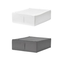 이케아 스쿠브 수납박스 44x55x19 cm, 스쿠브수납함 (화이트 502.903.61)