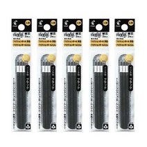 파이롯트 프릭션 다색 리필심 0.38mm, 0.38mm (3본입) 흑색 5개