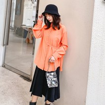 긴소매 상의 7 체크셔츠 가을 여성 트렌드 디자인감각 보이핏 볼륨 클래식 홍콩무드 스타일리쉬 1854006065