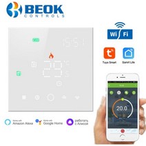 보일러온도조절기교체 Beok 3A 물 바닥 난방 시스템 스마트 와이파이 온도 조절기 중앙 배선 센터 가스 보, 08 TGW003-WIFI-WP