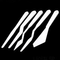 분장용물감 팔레트 플라스틱 스패츌라 2개 할로윈