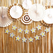 (주)파티해 생일파티 장식용품1 A B - 홈파티세트 가랜드 장식세트, A30_스타생일파티장식세트-샤인그레이