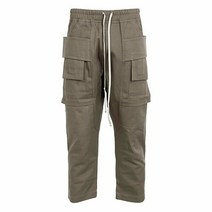 릭오웬스 명품릭오웬스 22FW 더스트 다크쉐도우 크리치 카고 크롭 팬츠 DU02B4371 TW 34