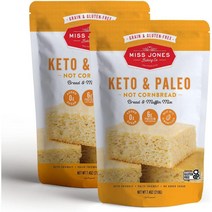 미스존스베이킹 키토 팔레오 브레드 앤 머핀믹스 콘브레드 Miss Jones Baking Keto Paleo Bread & Muffin Mix 210g 2팩