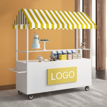 마차매대 이동식 스낵카 노점 야시장포장마차 진열대 노점, 암레스트120x60x190화이트