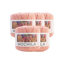 니뜨 모칠라실 5볼 + 다미체크숄더백도안 + 모사용코바늘4/0호 세트, 44_피치