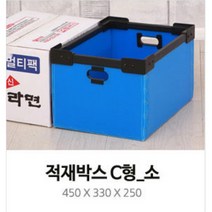 뚜껑 없는 적재형 플라스틱 박스 소 계절옷보관 수납용박스 특특한박스 이사용박스 택배박스 창고 다단적재, 1개, 적재박스 C형 소