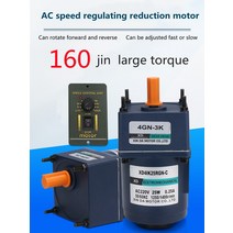4IK25RGN-C AC 220V 25W 단상 기어 기어드 AC 모터 CW/CCW 가변 속도 컨트롤러 장치 비동기 모터 포함, 02 200rpm