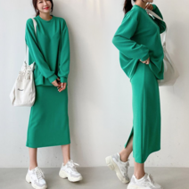 Newcare 여성 트레이닝 치마세트 츄리닝 스커트세트 링클프리 세트