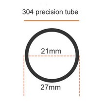 파이프 304 스테인리스강 정밀 내부 외부 광택 외경 27mm 내경 25mm 24mm 23mm 공차 0.05mm, 4.27x3mm - 595mm