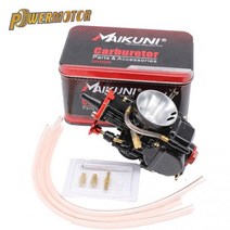 Mikuni Maikuni PWK 21 24 26 28 30 32 34mm 용 PoweMoto 오토바이 기화기 블랙 모토 크로스 부품, 26MM