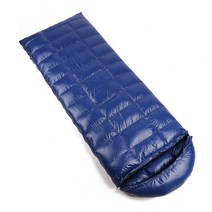 COSYEVNO 침낭 야외에서 야영하다 초경량 보온 휴대하기 편리, 다크 블루, 거위 1200g