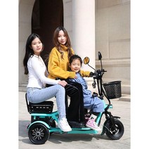 삼륜 킥보드 스쿠터 어르신 이동 휠체어 어린이집, 3인승
