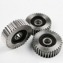 웜 베벨 기어 헬리컬 전기 자동차 스틸 기어지 압력 각도 직경 38mm 36 톱니 두께 12mm 3 개