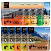 이지밥 핫앤쿡 비빔밥+라면애밥 10개세트(랜덤발송) 발열전투식량 비상식량 발열도시락 여행캠핑음식 즉석조리식품, 10개, 110g