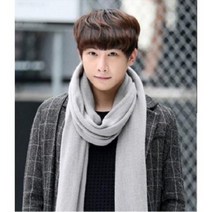 (주)제이에스글로벌 핑크돼지 남성빅머플러 캐시미어 울 머플러 목도리