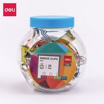자동차등록증케이스 샘플북 차량등록증 링 파이프 포트폴리오 파일 커버 DELI-8557 컬러 바인더 클립 3 가, 02 19mm-25 Clips