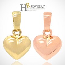 호림쥬얼리 14K정품(HR)14K 뷰티 9mm 통통하트 펜던트(택일)