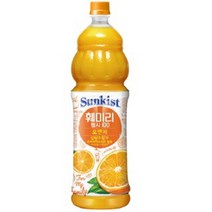 해태htb 썬키스트 훼미리100 오렌지1.5L, 1.5L, 6개