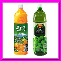 롯데 제주감귤6개+델몬트 매실6개 1.5L, 12개