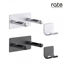 [rate]레이트 헤어드라이기 벽걸이 거치대, 실버 벽걸이 거치대