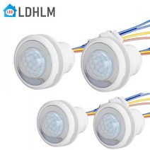 동체 감지기 LDHLM 라이트 스위치 PIR 센서 스마트 LED 110V 220V 적외선 모션 자동 켜기 끄기 조정, [03] 4 PCSAC 85265V