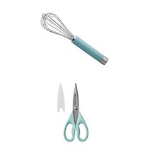 키친에이드 고메 다용도 거품기 무광 아쿠아 스카이 및 키친에이드 보호용 다용도 가위 아쿠아 스카이