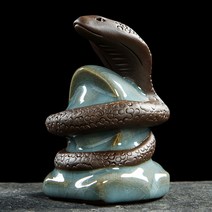 와이유 말소품 귀여운 십이지 조형물 쥐와 호랑이 뱀과 양과 원숭이, 뱀(고요)6*4.4*8