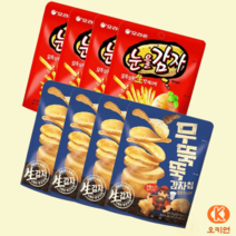 오리온 감자칩 눈을감자 4개 무뚝뚝감자칩 4개, 눈을감자 56g4개 무뚝뚝감자칩60g4개