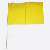 청기 백기 깃발 40x60cm 응원 홍기 깃발춤 청기백기 게임 나무막대기, 1개, 노란색기(40x60cm)