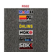 오토바이 튜닝 발광 방수 스티커 데칼 랩핑, RS58, 1개