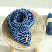 [10+1]빅코지 쁘띠목도리뜨기 1인세트, 01(아이보리)