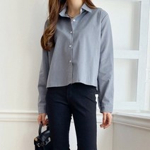 여성 모디언 베이직 무지 컬러 카라 남방.디작소