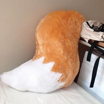 여우 꼬리 베개 봉 제 모피 침실 거실 소파 귀여운 렌탈 슬리핑 특형 쿠션