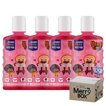 애경 2080 키즈가글 250ml 딸기향 어린이 가글, 4개