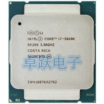 파워딜 인텔 I7 5820K CPU 6 코어 3.3 GHz I7-5820K 140 W 데스크탑 제품, 한개옵션0
