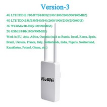 인터넷 라우터 와이파이 kuwfi wifi sim 카드 4g 300mbps 잠금 해제, 버전-3