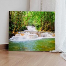 [천삼백케이] [꾸밈] bh940-캔버스액자53x45.5숲속아름다운폭포