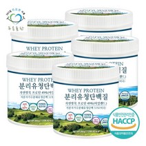 푸른들판 자연방목 가수분해 분리 유청 단백질 분말 350g 5통, 없음, 5개