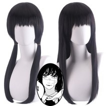 남자가발가격 남성가발 남자 헤어 중년 Power Mkim-LLong 긴 다크 오렌지 헤어 가발 애니메이션 전기 톱, 01 싱글 사이즈, 09 Mitaka Asa