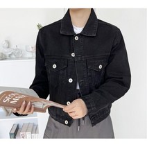 블레스진 여성 블랙 진청 데님 자켓 아우터 2colors