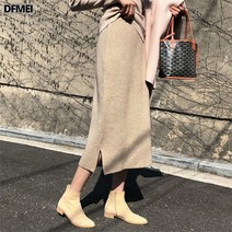 임산부 추동 패션 니트 토시 스커트 임신 중 미디엄 힙업 이너 원스커트