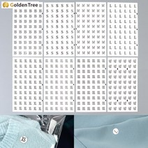 골든트리 원형 사이즈 스티커 60P 10장 1세트 사이즈표기 의류 옷스티커, XS 10장 1세트