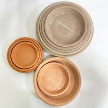 루아데코 테라코타 이태리 토분 받침 디그리아 토분 화분 물받침, 19호, 황토색