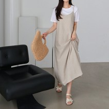 블링데이 여성 여름 끈나시린넨원피스